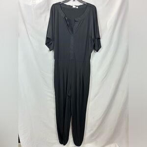 Gap black v neck jumpsuit size L